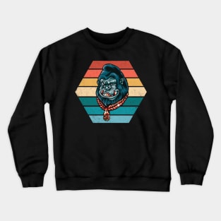 Vintage Retro Sunset Art Of Zoo Crewneck Sweatshirt